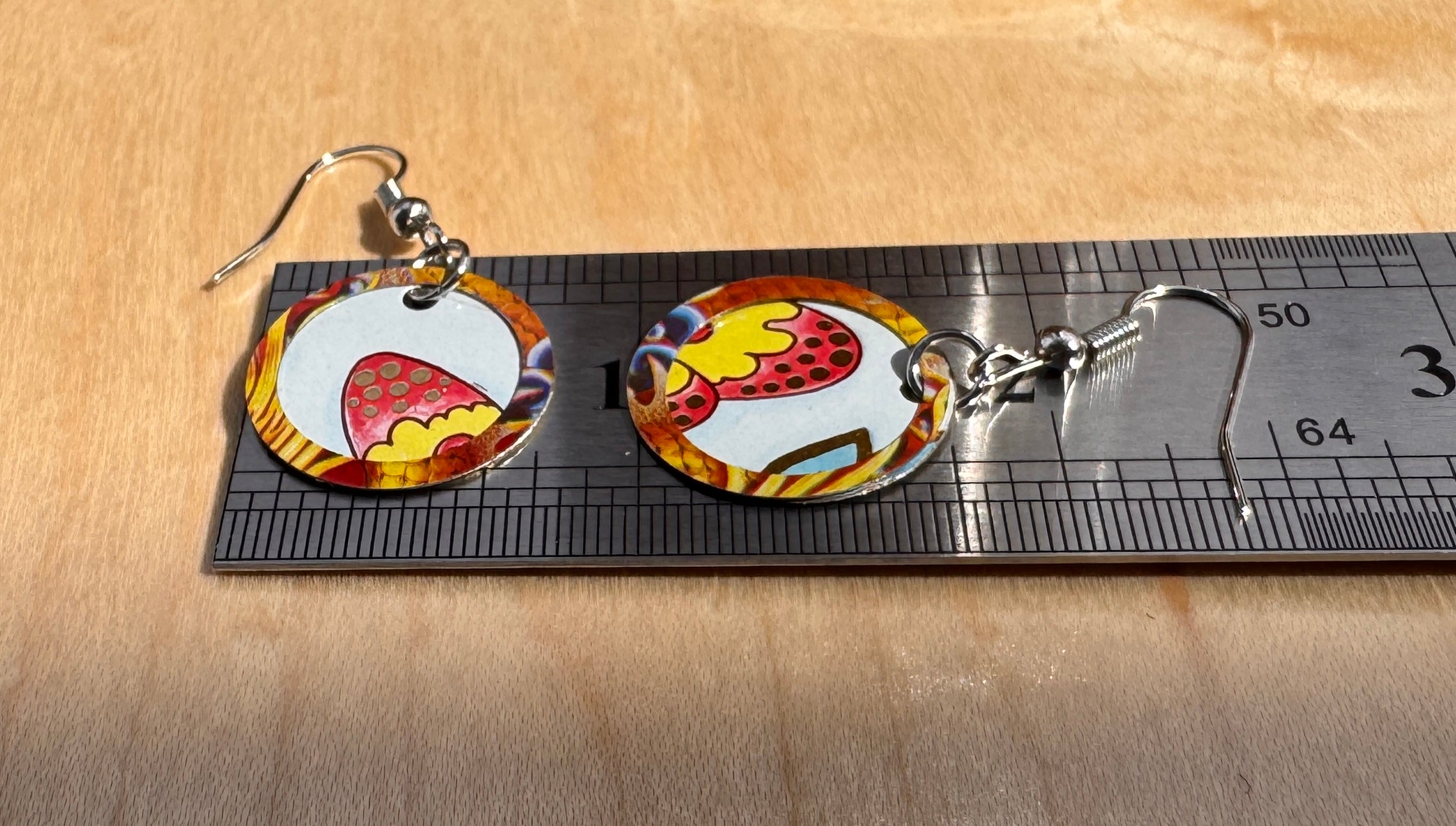Chinoiserie Layered Disc Earrings