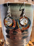 Moroccan Tile Layered Disc Earrings